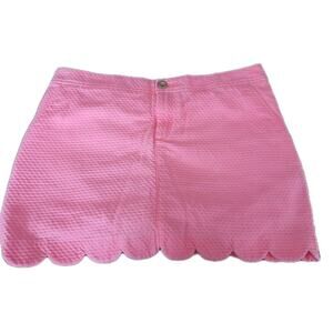 Lilly Pulitzer Women’s Size 10 Colette Scalloped Neon Pink Skort Skirt